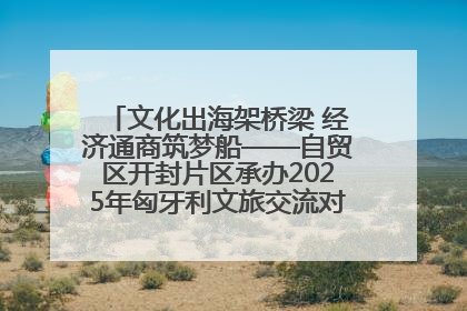 文化出海架桥梁 经济通商筑梦船——自贸区开封片区承办2025年匈牙利文旅交流对接活动专场