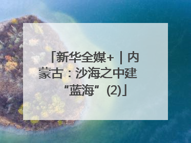 新华全媒+｜内蒙古：沙海之中建“蓝海”(2)
