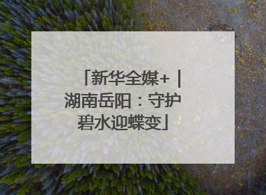 新华全媒+｜湖南岳阳：守护碧水迎蝶变