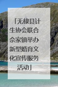 无棣县计生协会联合佘家镇举办新型婚育文化宣传服务活动