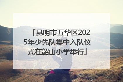 昆明市五华区2025年少先队集中入队仪式在韶山小学举行
