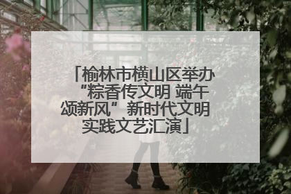榆林市横山区举办“粽香传文明 端午颂新风”新时代文明实践文艺汇演