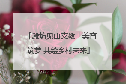 潍坊见山支教：美育筑梦 共绘乡村未来
