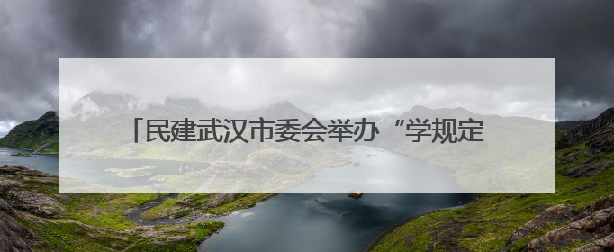 民建武汉市委会举办“学规定、强作风、树形象”主题教育暨参政议政能力素质提升培训班