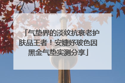 气垫界的淡纹抗衰老护肤品王者！安婕妤玻色因黑金气垫实测分享