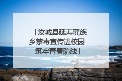 汝城县延寿瑶族乡禁毒宣传进校园 筑牢青春防线