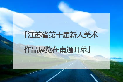江苏省第十届新人美术作品展览在南通开幕
