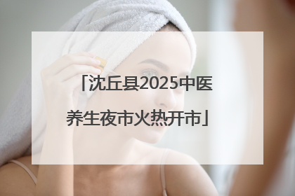 沈丘县2025中医养生夜市火热开市