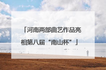河南两部曲艺作品亮相第八届“南山杯”