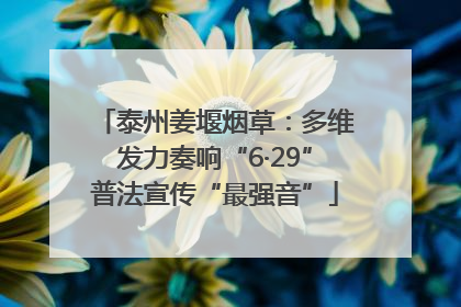 泰州姜堰烟草：多维发力奏响“6·29”普法宣传“最强音”