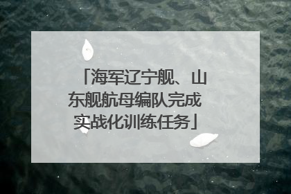 海军辽宁舰、山东舰航母编队完成实战化训练任务