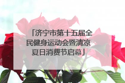 济宁市第十五届全民健身运动会暨清凉夏日消费节启幕