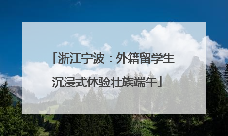 浙江宁波：外籍留学生沉浸式体验壮族端午