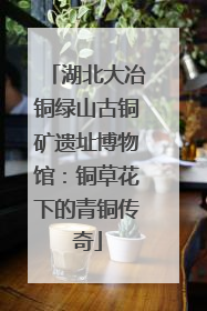 湖北大冶铜绿山古铜矿遗址博物馆：铜草花下的青铜传奇