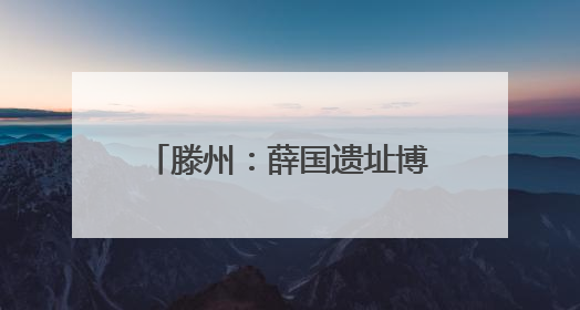 滕州：薛国遗址博物馆文物征集公告