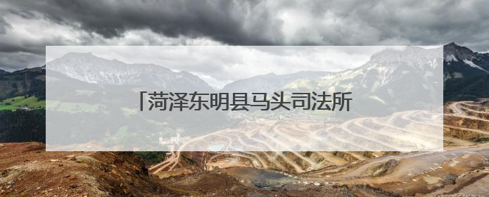 菏泽东明县马头司法所开展民法典进校园活动