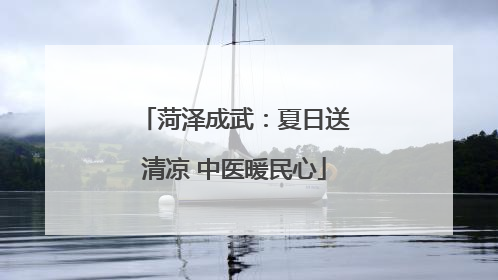 菏泽成武：夏日送清凉 中医暖民心