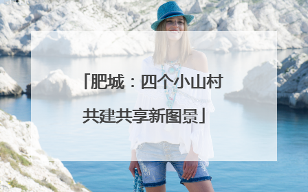 肥城：四个小山村共建共享新图景