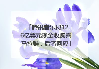 腾讯音乐拟12.6亿美元现金收购喜马拉雅，后者回应