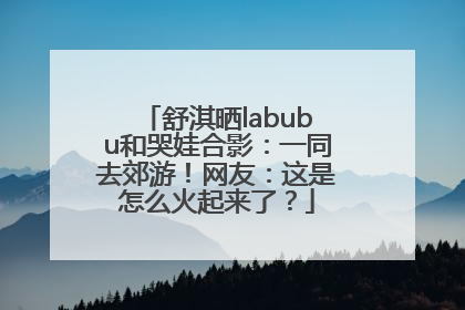 舒淇晒labubu和哭娃合影：一同去郊游！网友：这是怎么火起来了？