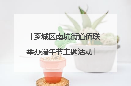 芗城区南坑街道侨联举办端午节主题活动