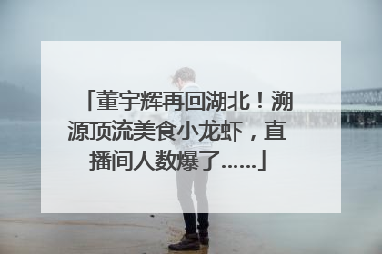 董宇辉再回湖北！溯源顶流美食小龙虾，直播间人数爆了……