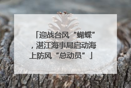 迎战台风“蝴蝶”，湛江海事局启动海上防风“总动员”