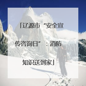 辽源市“安全宣传咨询日”：消防知识送到家