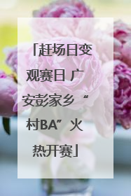 赶场日变观赛日 广安彭家乡“村BA”火热开赛