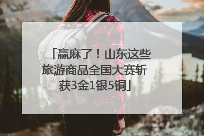 赢麻了！山东这些旅游商品全国大赛斩获3金1银5铜