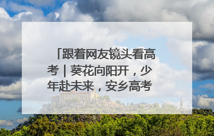 跟着网友镜头看高考｜葵花向阳开，少年赴未来，安乡高考首日的希望图景