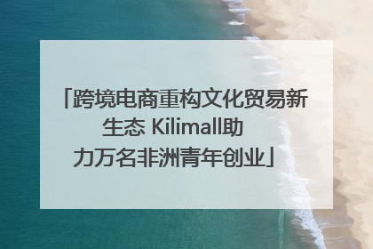 跨境电商重构文化贸易新生态 Kilimall助力万名非洲青年创业