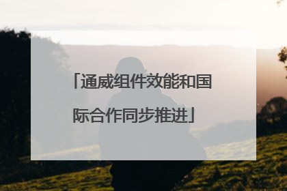 通威组件效能和国际合作同步推进