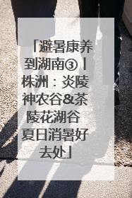 避暑康养到湖南③丨株洲：炎陵神农谷&茶陵花湖谷 夏日消暑好去处