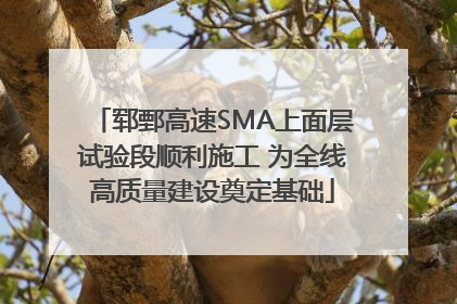 郓鄄高速SMA上面层试验段顺利施工 为全线高质量建设奠定基础