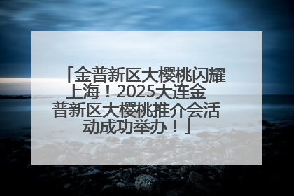 金普新区大樱桃闪耀上海！2025大连金普新区大樱桃推介会活动成功举办！