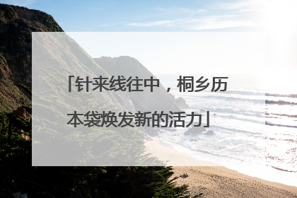 针来线往中，桐乡历本袋焕发新的活力
