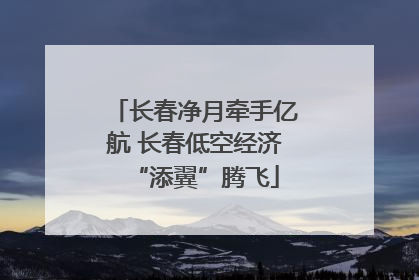 长春净月牵手亿航 长春低空经济“添翼”腾飞