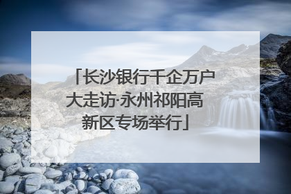 长沙银行千企万户大走访·永州祁阳高新区专场举行