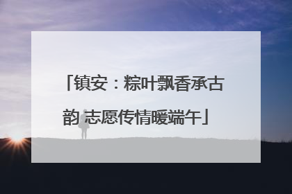 镇安：粽叶飘香承古韵 志愿传情暖端午