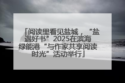 阅读里看见盐城，“盐遇好书”2025在滨海绿能港“与作家共享阅读时光”活动举行