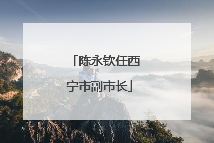 陈永钦任西宁市副市长