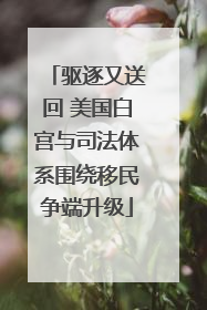 驱逐又送回 美国白宫与司法体系围绕移民争端升级