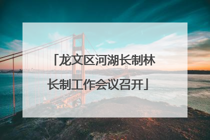 龙文区河湖长制林长制工作会议召开