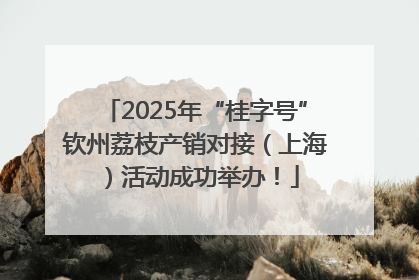 2025年“桂字号”钦州荔枝产销对接（上海）活动成功举办！